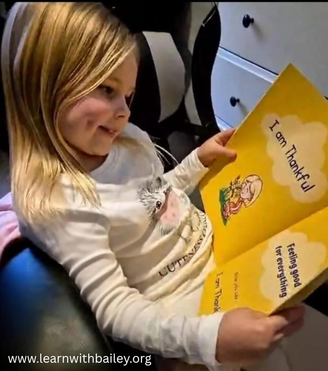Feeling thankful with Bailey's Affirmations